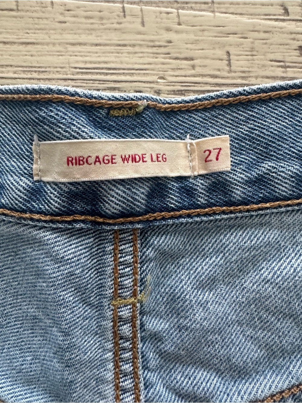 Levi’s Ribcage Wide Leg Light Blue Women’s Jeans - Picture 3 of 4
